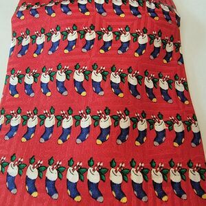 FN Christmas Tie- Stockings- Red- 100% Silk